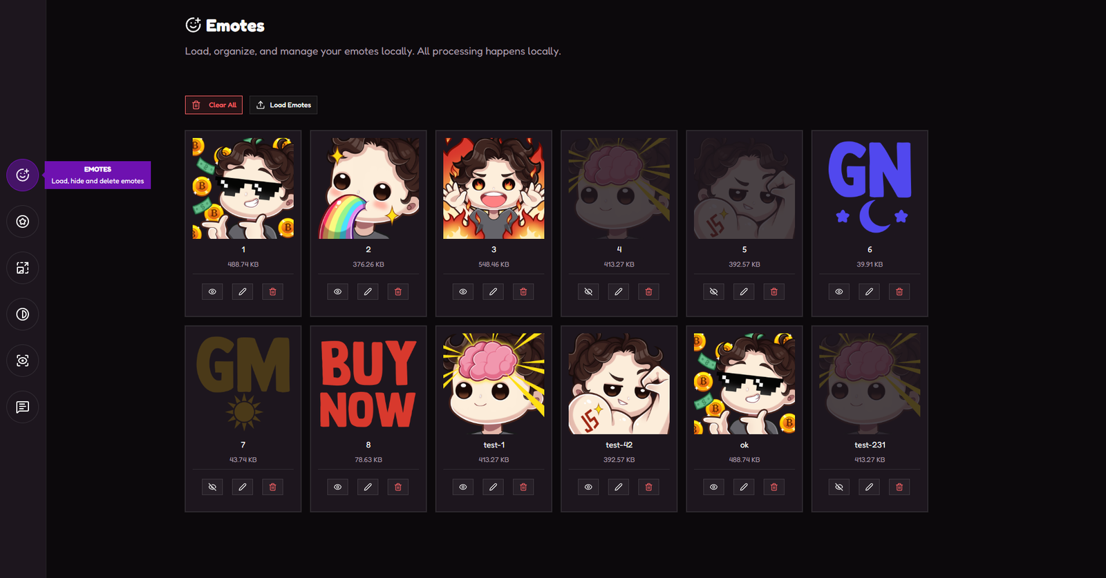 Emote Manager