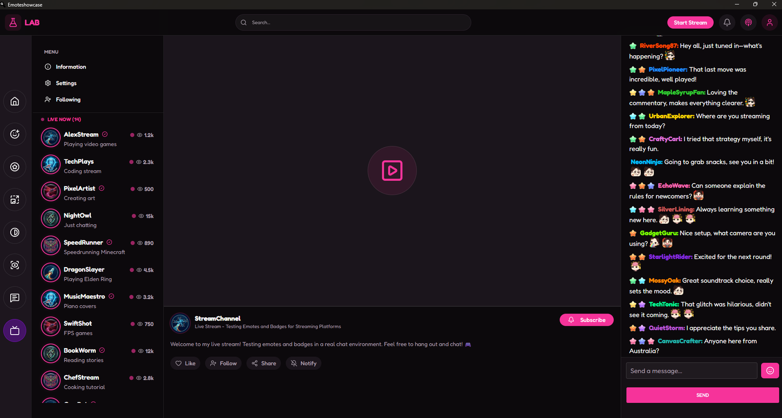 Stream Simulator